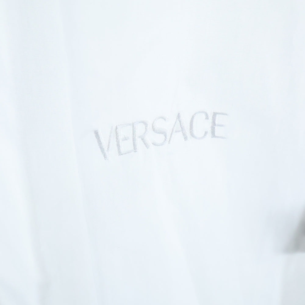 VERSACE(ヴェルサーチ) バロックプリント ヘリテージ レギュラーカラー 長袖シャツ ホワイト/ゴールド 1014376 1A10491