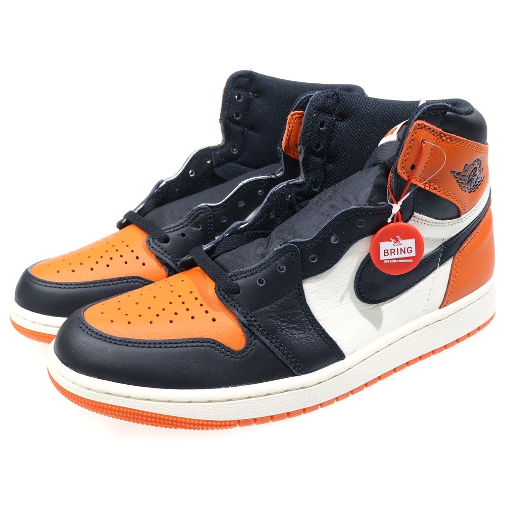 NIKE(ナイキ) AIR JORDAN 1 RETRO HIGH OG SHATTERED BACKBOARD エアジョーダン 1 レトロ シャッタード バックボード レザーハイカットスニーカー US9/27cm DZ5485-008