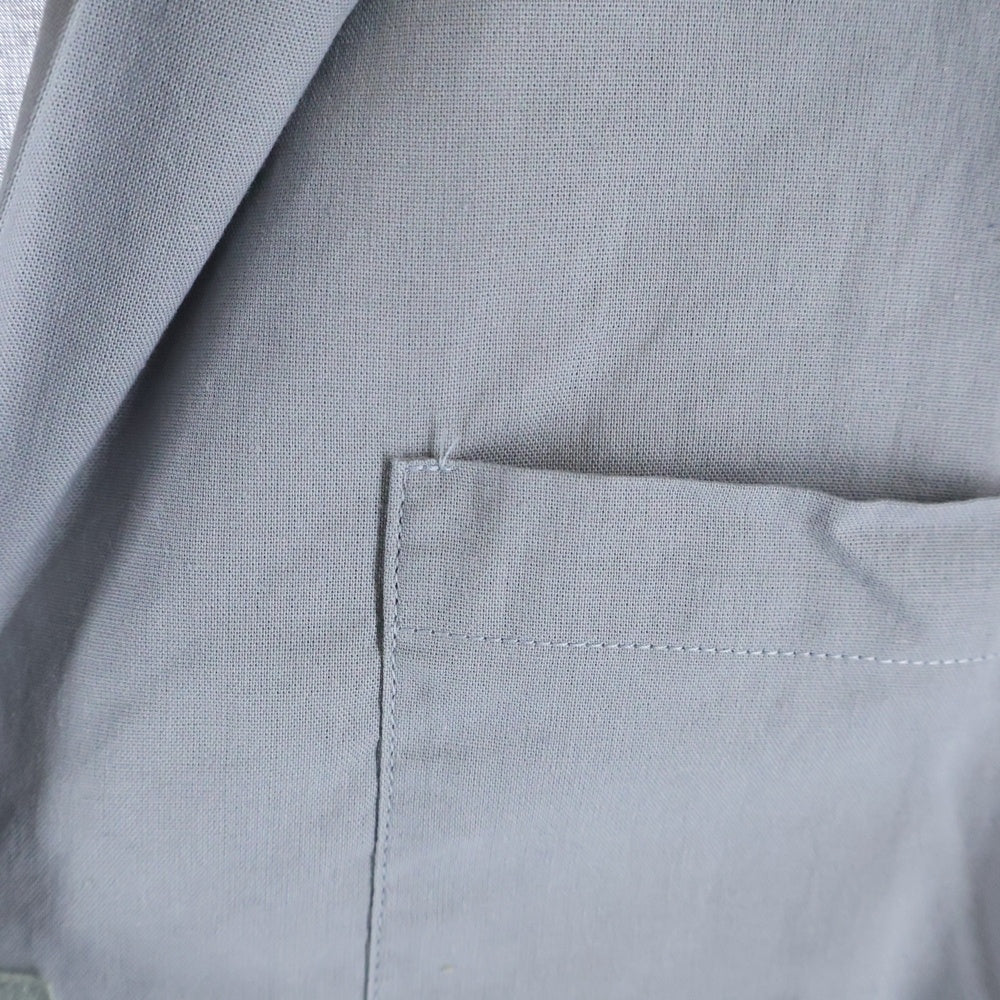 agnes b.(アニエスベー) コットン テーラードカラー半袖ワンピース レディース グレー