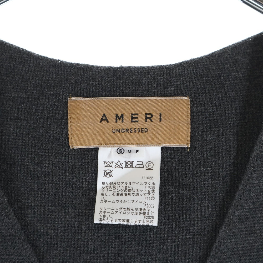 AMERI(アメリ) UNDRESSED NATHALIE VEST SET DRESS アンドレスド ナタリーベストセット 花総柄ドレス ワンピース レディース グレー 02020550471