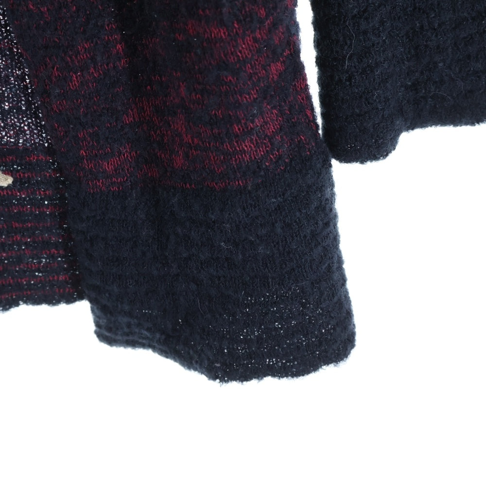Vivienne Westwood Red Label(ヴィヴィアンウエストウッドレッドレーベル) フロントリボンデザイン モックネック ニットカーディガン セーター レディース ブラック/レッド
