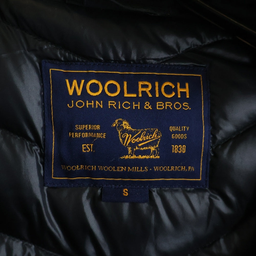 WOOLRICH(ウールリッチ) BOWBRIDGE ボウブリッジ ラビットファー ナイロン フーデッドダウンジャケット レディース ブラック WWCPS2721D