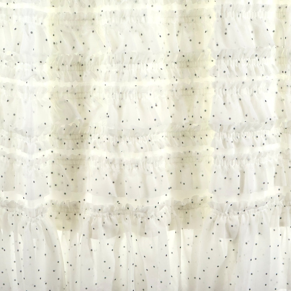 snidel(スナイデル) ドット柄 ショルダーリボン キャミワンピース ホワイト レディース SWFO251125