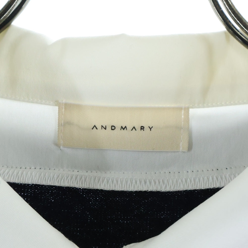 NO BRAND(ノーブランド) ANDMARY アンドマリー MADISON GIRLS SET UP マディソン ガールズ レイヤードデザインニット プリーツミニスカート セットアップ 2ピース レディース AM1413