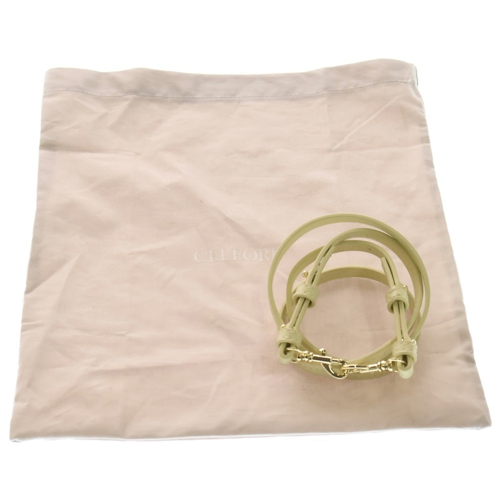 celford(セルフォード) CELFORD セルフォード ビジュースタッズ ポシェット 2WAYショルダーバッグ ハンドバッグ イエロー レディース CWGB259502