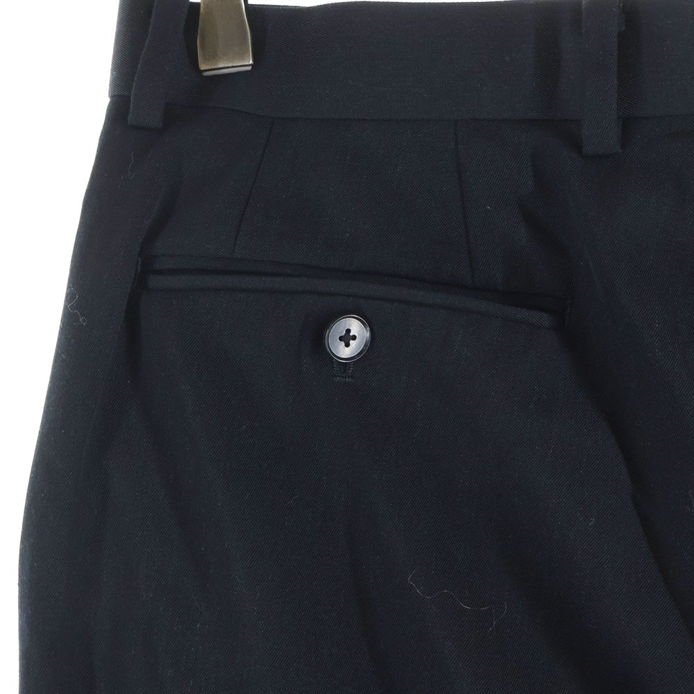 AURALEE(オーラリー) 24AW LIGHT WOOL MAX GABARDINE SLACKS ライトウール マックスギャバジン センタープレス スラックス パンツ ブラック A24AP02MG