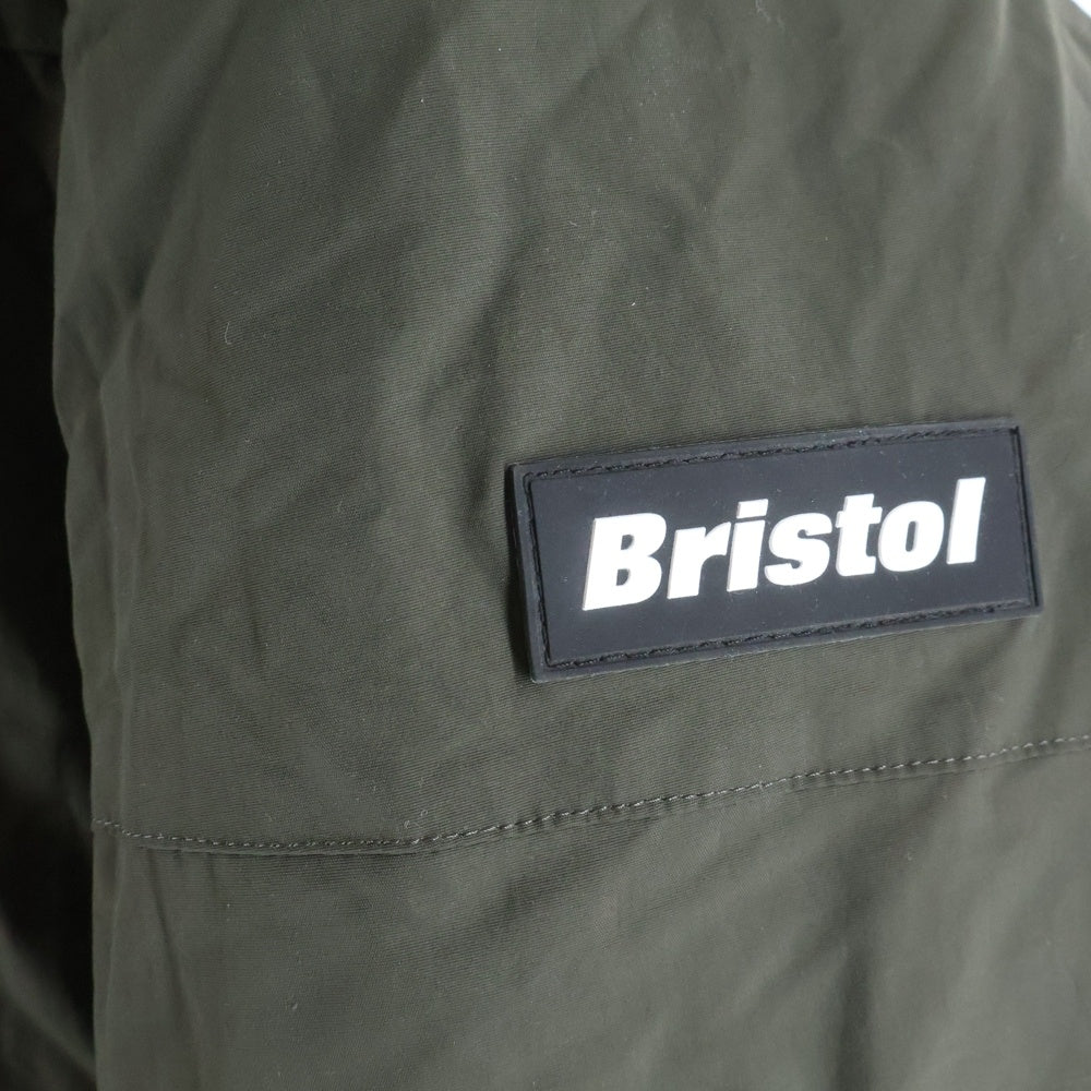 F.C.R.B./F.C.Real Bristol/FCRB(エフシーアールビー/エフシーレアルブリストル) 24AW DOWN HOODED JACKET バックロゴ ダウン フーディ ジャケット カーキ FCRB-242051