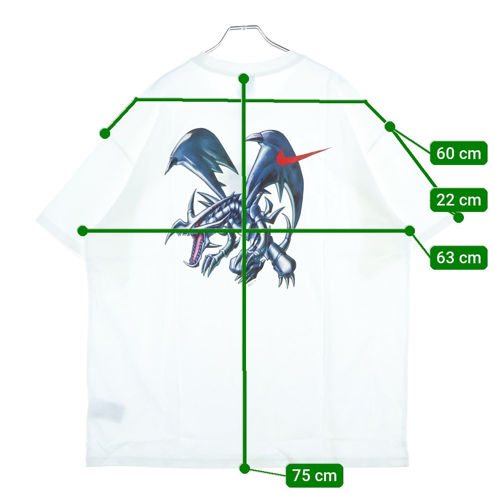 NIKE(ナイキ) ×YU-GI-OH! 遊戯王 DM SOLO SWOOSH T-SHIRT HOUSE OF DUEL ディーエム ソロ スウッシュ ハウス オブ デュエル 半袖Tシャツ ホワイト IO7985-100