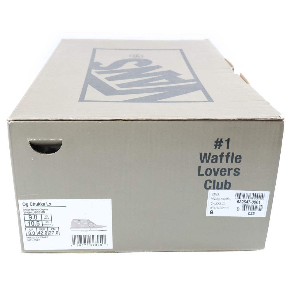 WTAPS(ダブルタップス) ×VAULT BY VANS OG CHUKKA LX COYOTE BROWN ボルトバイヴァンズ オリジナル チャッカブーツ ミッドカットスニーカー US8.5/26.5cm ブラウン 222BWVND-FWM04S