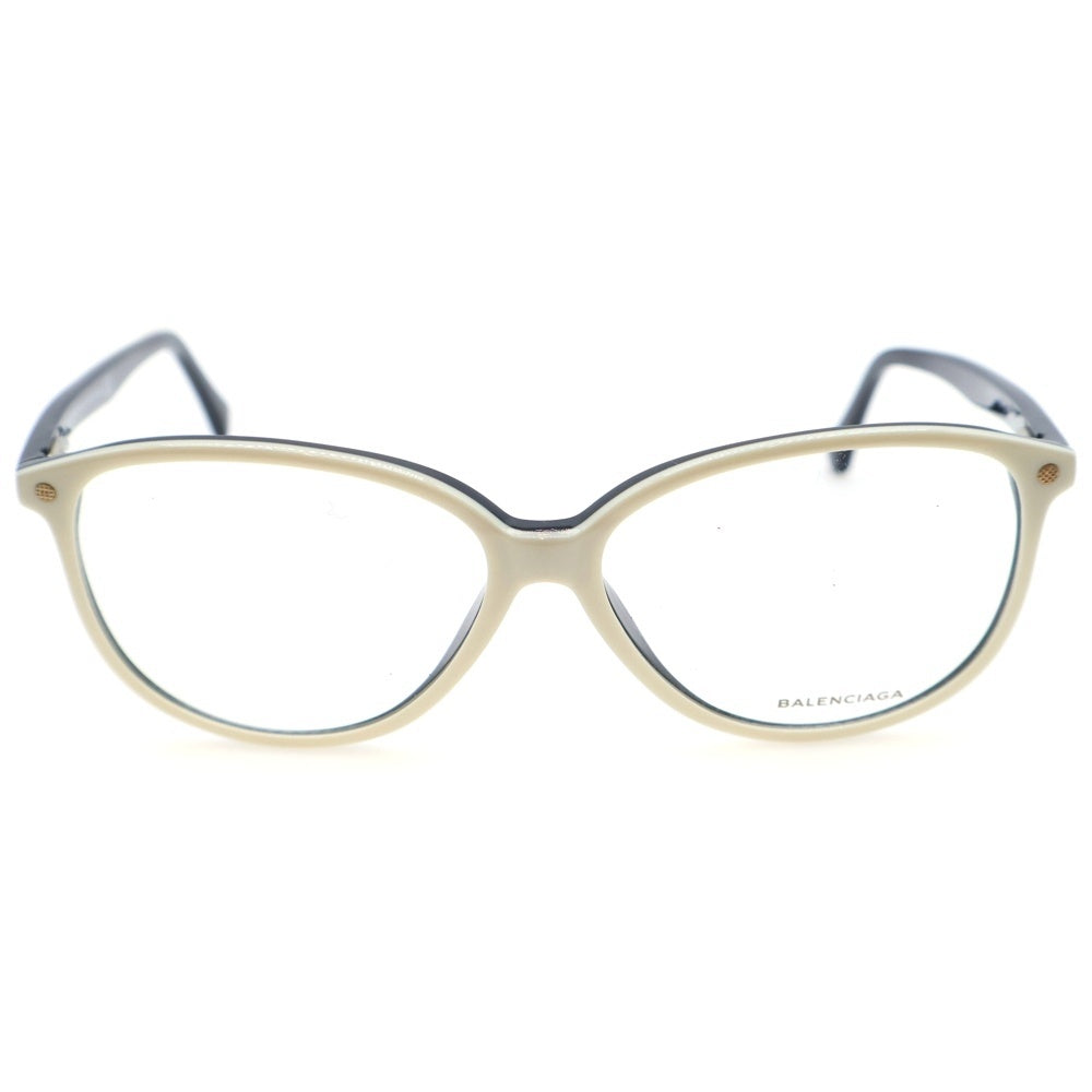 BALENCIAGA(バレンシアガ) EYEWEAR ロゴデザイン ウエリントン サングラス メガネ ブラック/ホワイト BA5018 024