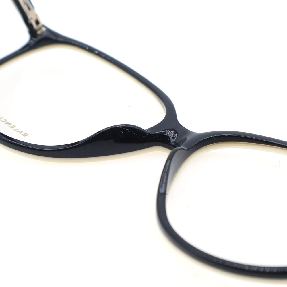 BALENCIAGA(バレンシアガ) EYEWEAR ロゴデザイン ウエリントン サングラス メガネ ブラック/ホワイト BA5018 024