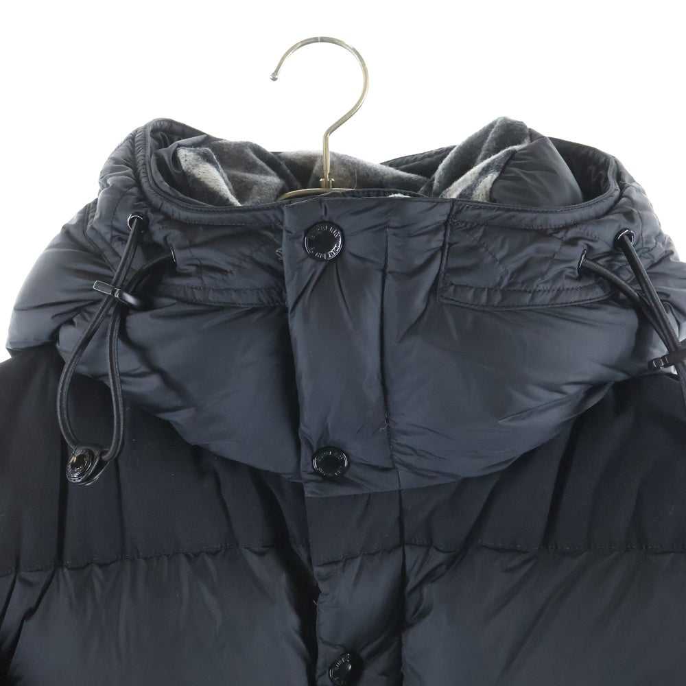 BURBERRY LONDON(バーバリーロンドン) LOCKWELL 2WAY ロックウェル ノバチェック フーデッド ジップアップ ダウンジャケット ブラック 8018731