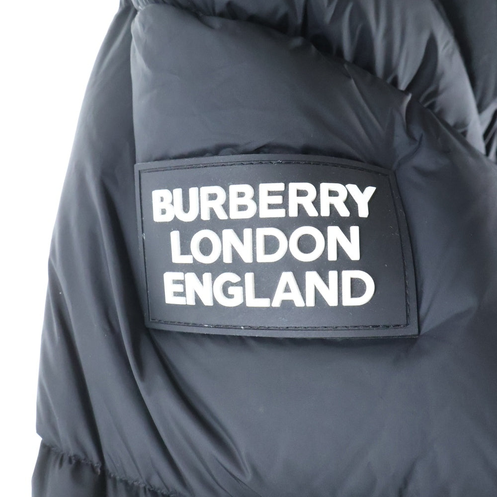 BURBERRY LONDON(バーバリーロンドン) LOCKWELL 2WAY ロックウェル ノバチェック フーデッド ジップアップ ダウンジャケット ブラック 8018731