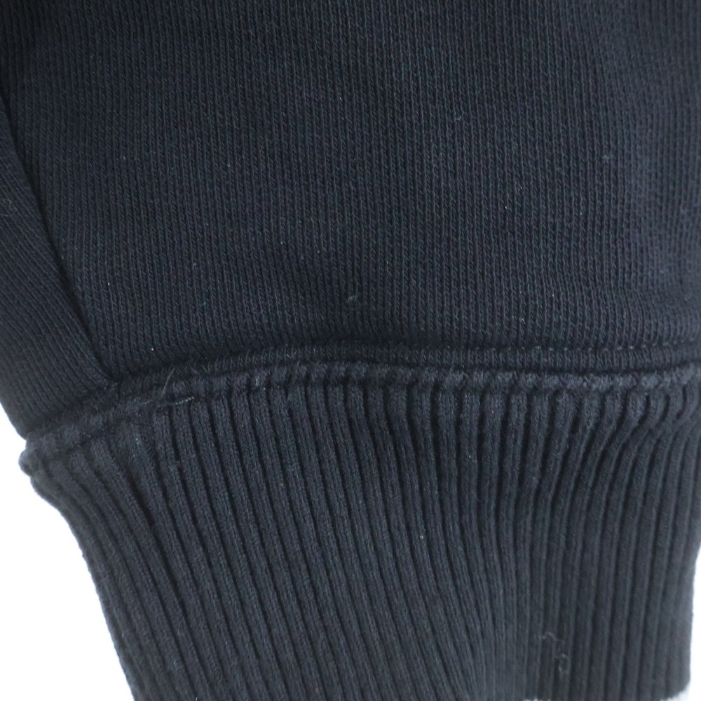 Palm Angels(パームエンジェルス) CURVED LOGO TRACK HOODIE カーブドロゴ トラックフーディー プルオーバーパーカー ブラック PMBB171S25FLE001