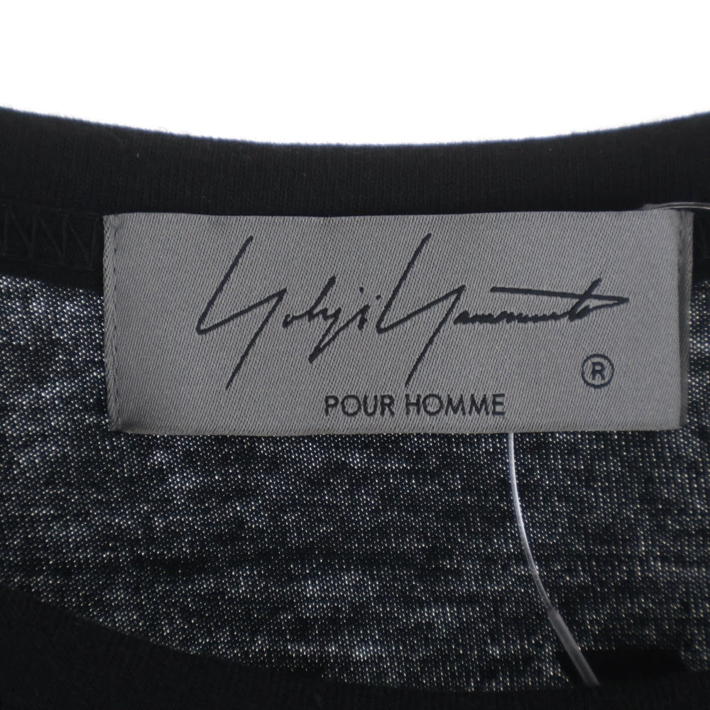 Yohji Yamamoto POUR HOMME(ヨウジヤマモト プールオム) 16SS JERSEY PIGMENT PT LONG SLEEVE ジャージー ピグメント プリントデザイン 長袖Tシャツ H0-T80-088-1-03
