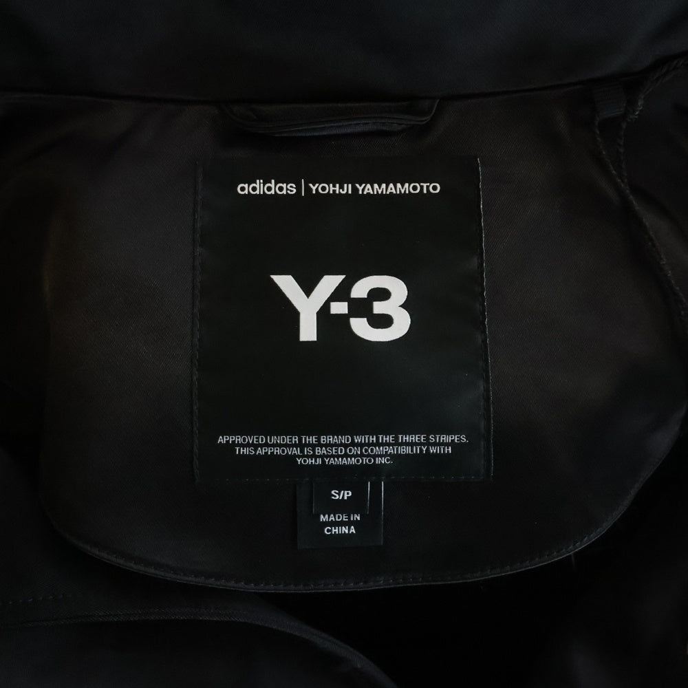 Y-3(ワイスリー) U GFX COACH JKT バックロゴデザイン コットン混 コーチジャケット ブラック JN4883