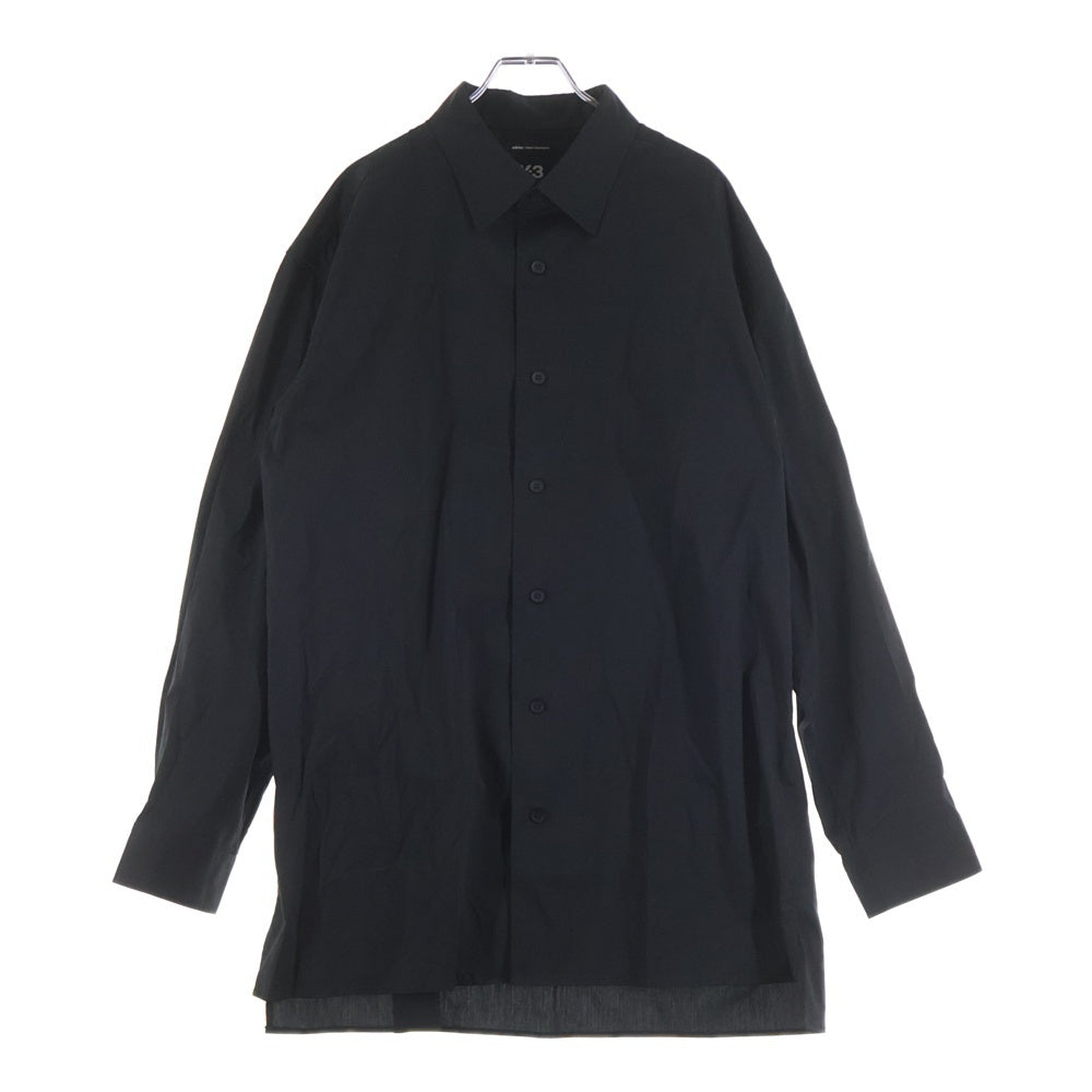 Y-3(ワイスリー) GRAPHIC LOGO SHIRT バック グラフィックロゴデザイン 長袖シャツ ブラック KD2442
