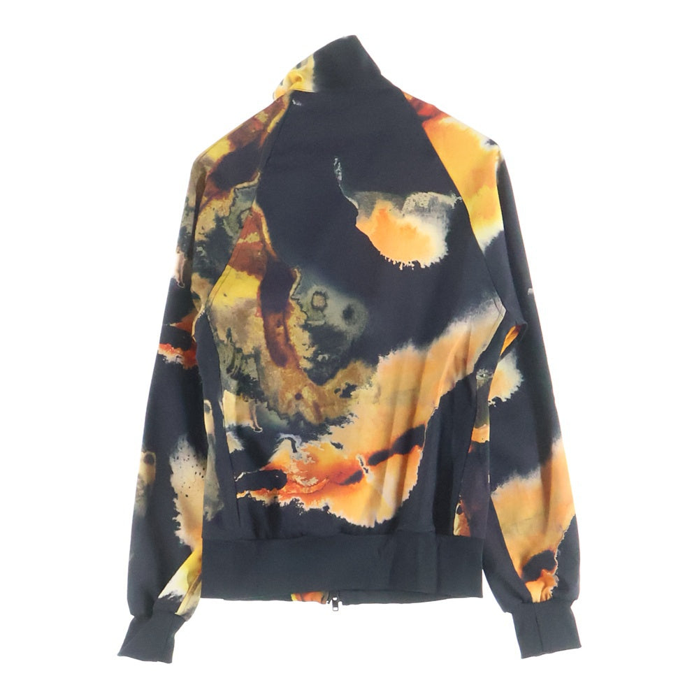Y-3(ワイスリー) AOP TRACK TOP 琥珀プリントデザイン アームライン ジップアップ トラックジャケット ブラック KA9622