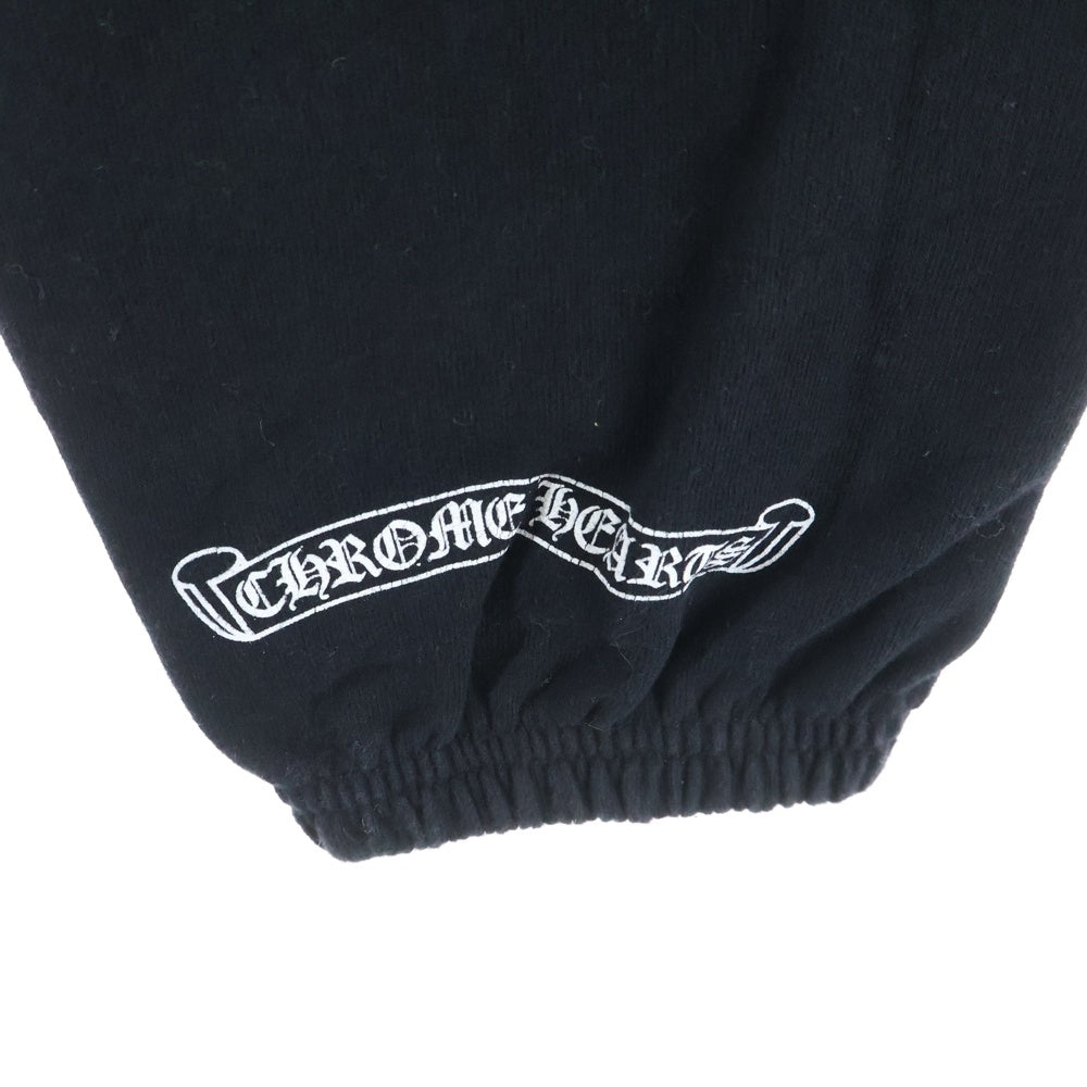 CHROME HEARTS(クロムハーツ) CH CROSS シーエイチクロス ロゴデザイン ドローストリング スウェットパンツ ブラック