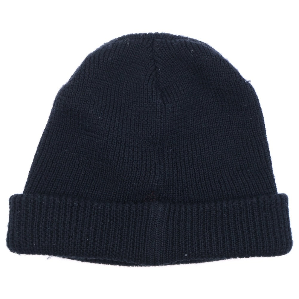 SAINT MICHAEL(セントマイケル) KNIT CAP エンブロイダリーロゴデザイン ニットキャップ 帽子 ブラック SM-YS1-0000-081