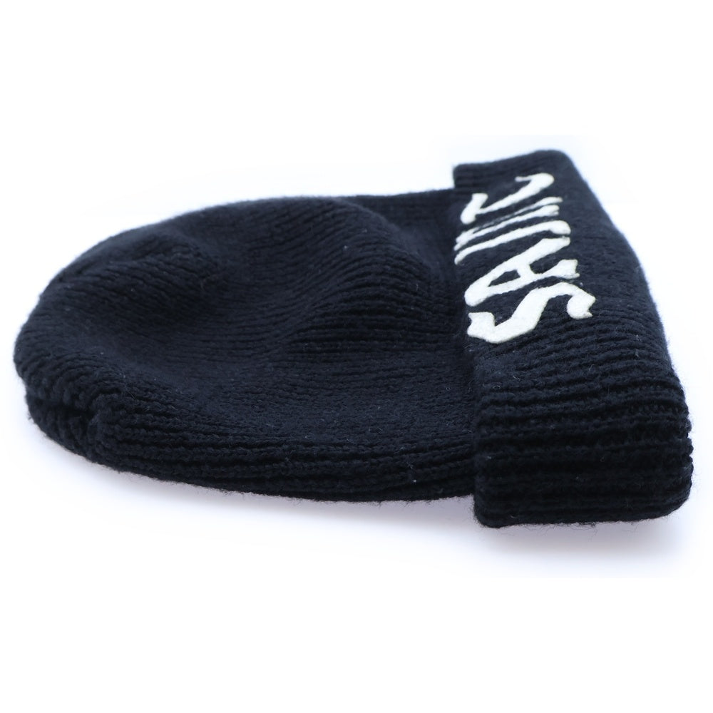 SAINT MICHAEL(セントマイケル) KNIT CAP エンブロイダリーロゴデザイン ニットキャップ 帽子 ブラック SM-YS1-0000-081