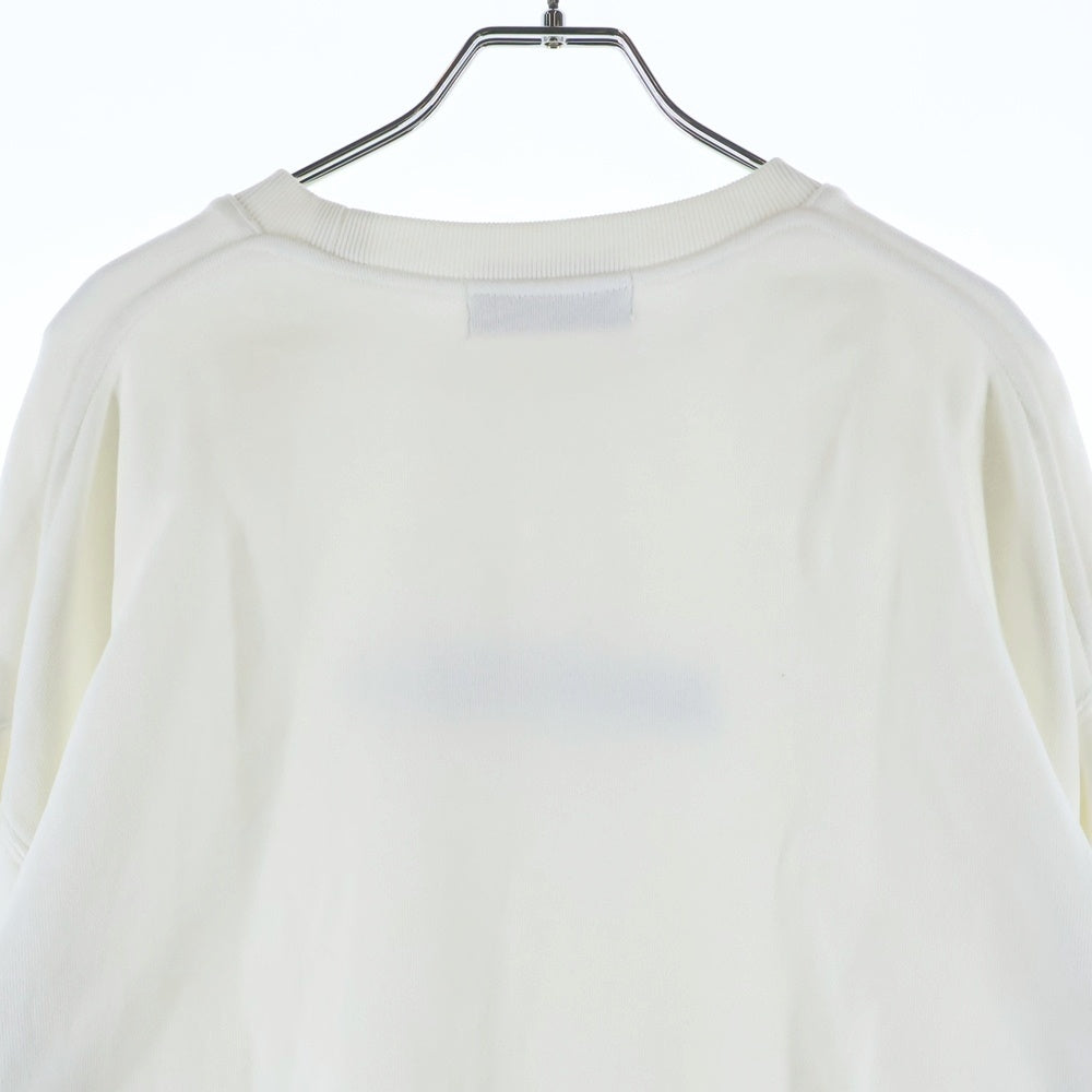 AMBUSH(アンブッシュ) フロントエンブロイダリーデザイン クルーネック スウェット トレーナー ホワイト BWBA005S21FLE001