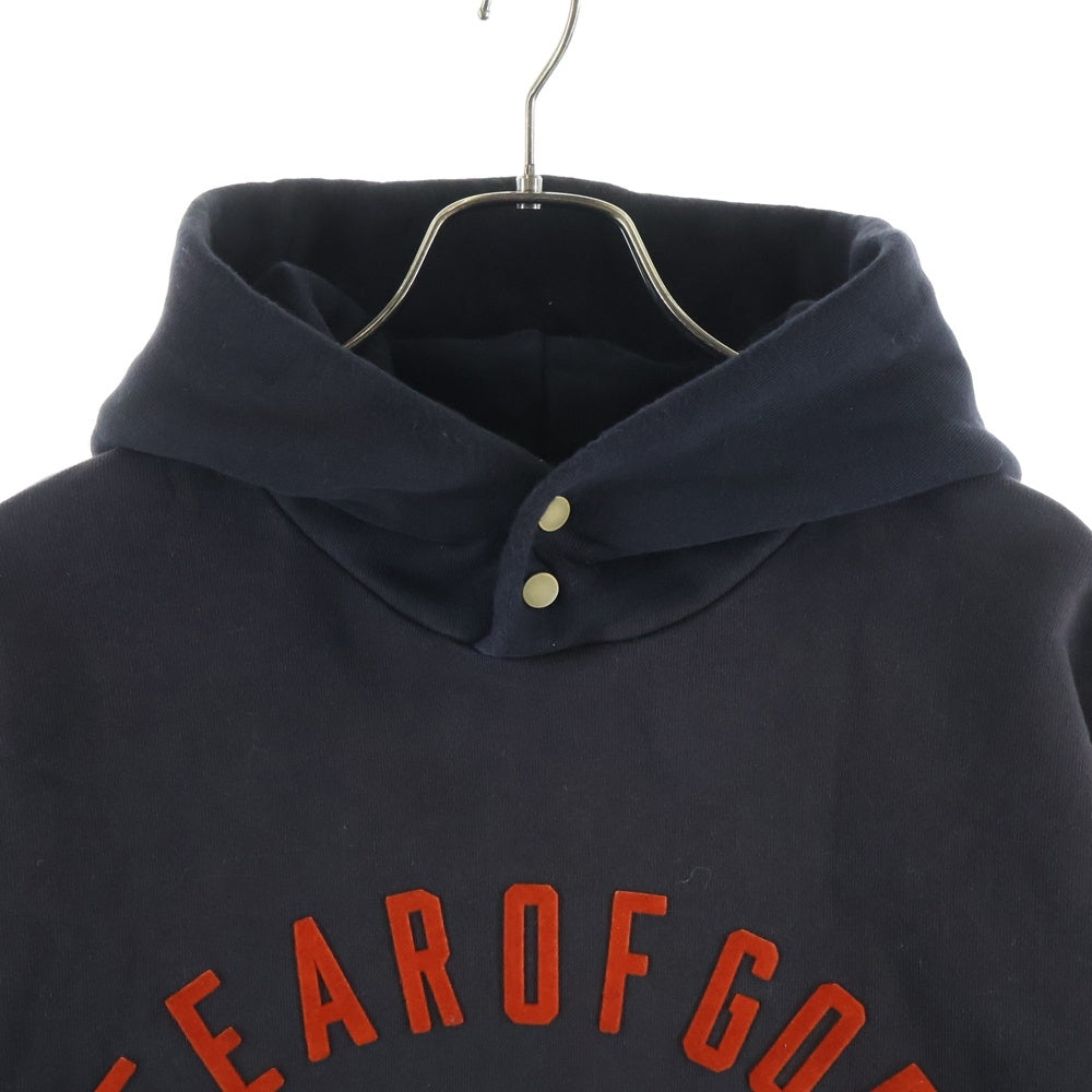 FEAR OF GOD(フィアオブゴッド) BASEBALL ベースボール フロントロゴデザイン フーデッド スウェット パーカー ブラック FG50-078