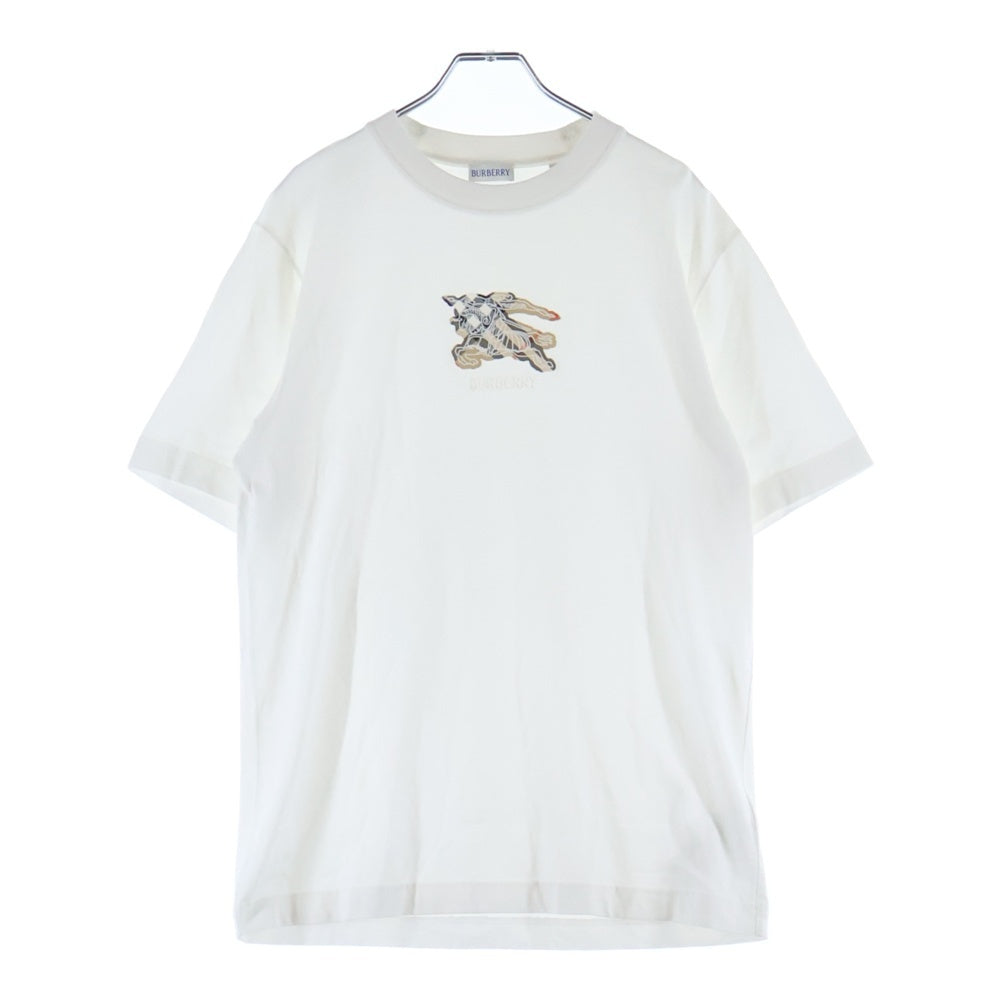 BURBERRY(バーバリー) EKDチェック クルーネック半袖カットソーTシャツ ホワイト 8116170