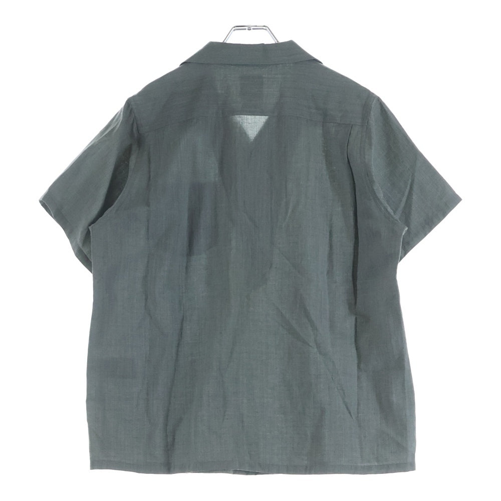 VISVIM(ヴィスヴィム) 22SS FAIRWAY SHIRT P.O S/S フェアウェイ リネン オープンカラー半袖シャツ グリーン 0122105011021