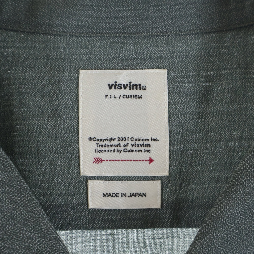 VISVIM(ヴィスヴィム) 22SS FAIRWAY SHIRT P.O S/S フェアウェイ リネン オープンカラー半袖シャツ グリーン 0122105011021