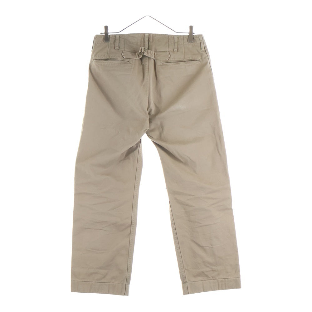 VISVIM(ヴィスヴィム) 19AWCHINO PANTS センタープレス ボタンフライ チノパンツ ベージュ 0119205008002
