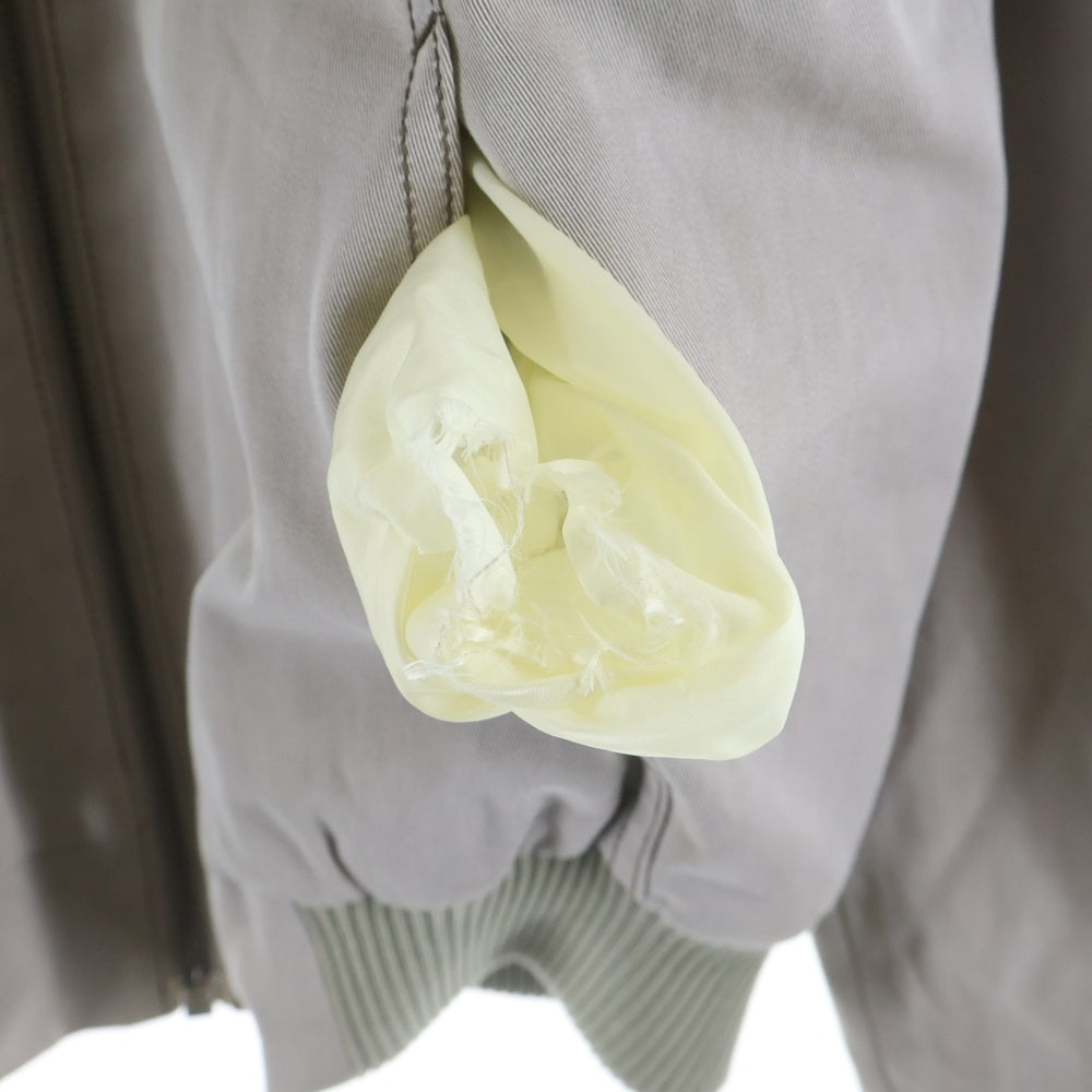 Maison Martin Margiela(メゾンマルタンマルジェラ) ここのえ期 リバーシブル ジップアップ ブルゾンジャケット グレー/アイボリー 30AM034