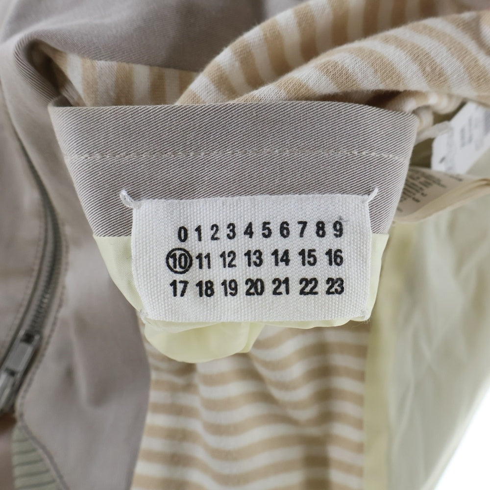 Maison Martin Margiela(メゾンマルタンマルジェラ) ここのえ期 リバーシブル ジップアップ ブルゾンジャケット グレー/アイボリー 30AM034