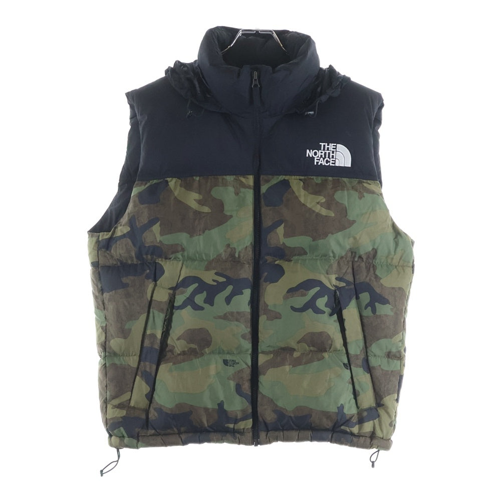 THE NORTH FACE(ザノースフェイス) NOVELTY NUPTSE VEST ノベルティー ヌプシ ジップアップダウンベスト ブラック/カーキ ND92233