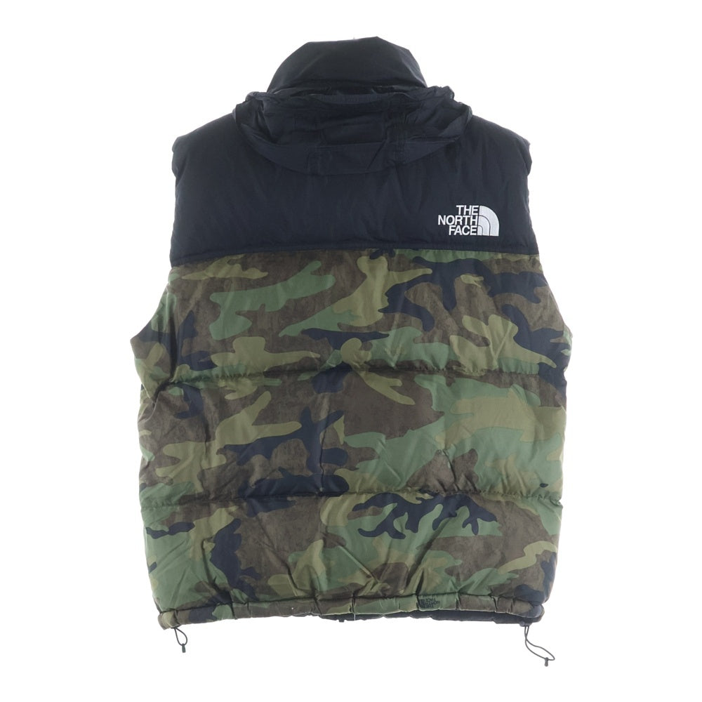 THE NORTH FACE(ザノースフェイス) NOVELTY NUPTSE VEST ノベルティー ヌプシ ジップアップダウンベスト ブラック/カーキ ND92233