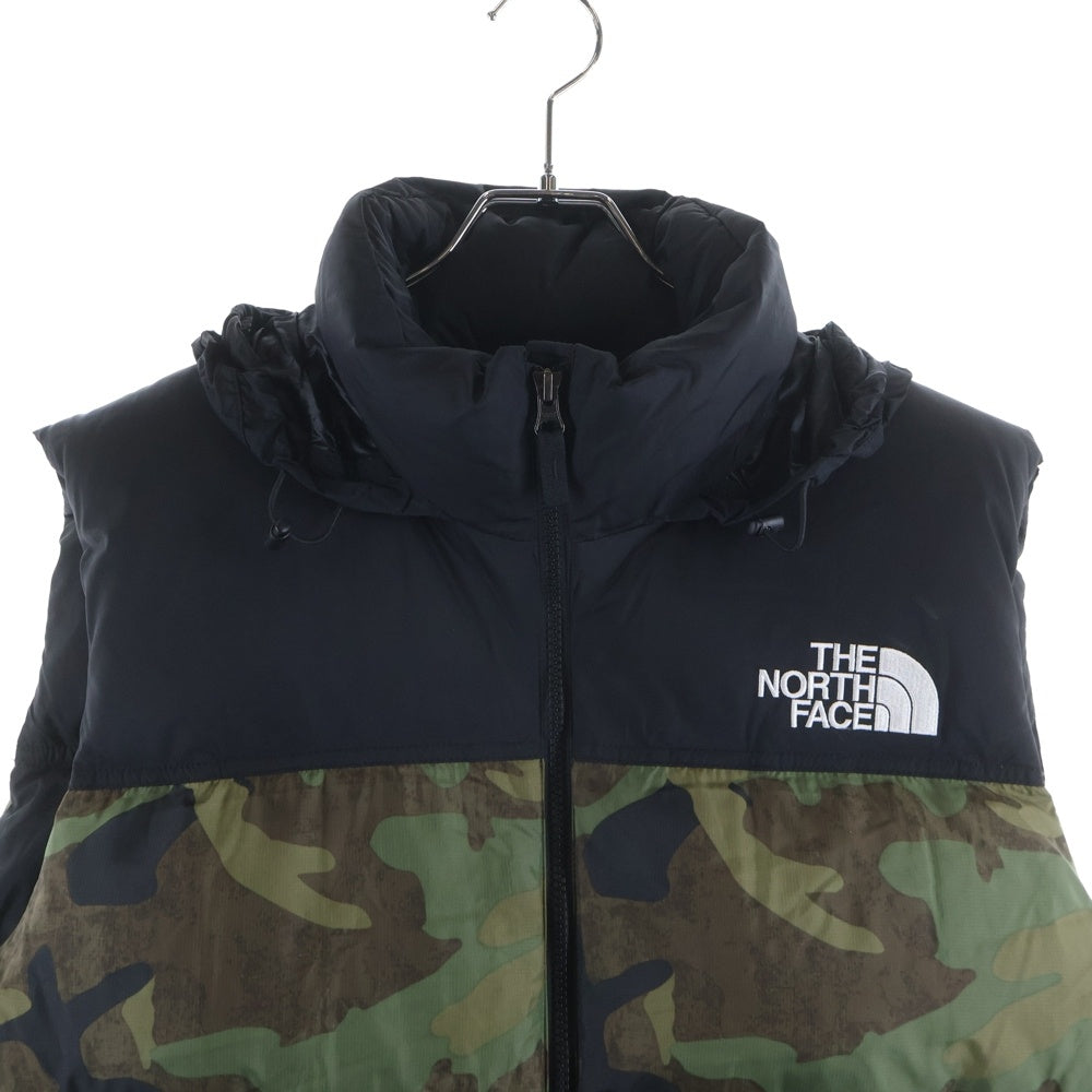 THE NORTH FACE(ザノースフェイス) NOVELTY NUPTSE VEST ノベルティー ヌプシ ジップアップダウンベスト ブラック/カーキ ND92233