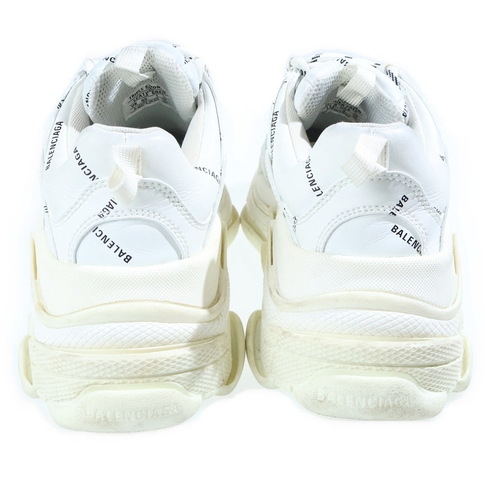 BALENCIAGA(バレンシアガ) TRIPLE S ALLOVER LOGO トリプルS オールオーバーロゴ ローカットスニーカー レディース ホワイト EU39