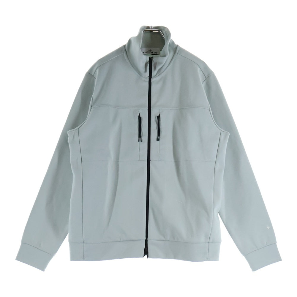 STONE ISLAND(ストーンアイランド) 22AW ZIPPED SWEATSHIRT STELLINA ジップド ステリーナ スウェット ジップアップジャケット グレー 7715622G5