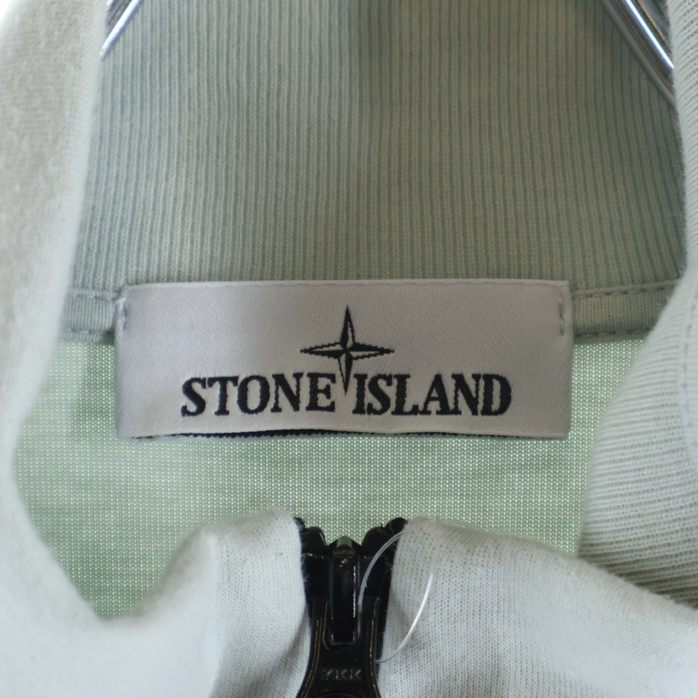 STONE ISLAND(ストーンアイランド) 22AW ZIPPED SWEATSHIRT STELLINA ジップド ステリーナ スウェット ジップアップジャケット グレー 7715622G5