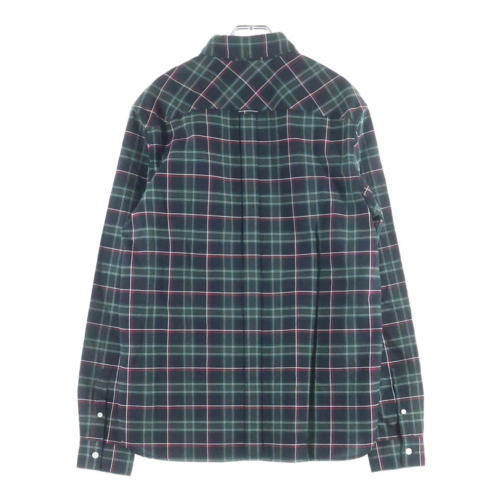 FRED PERRY(フレッドペリー) TARTAN SHIRT タータンチェック コットン ボタンダウン 長袖シャツ グリーン/レッド M1740 Z89