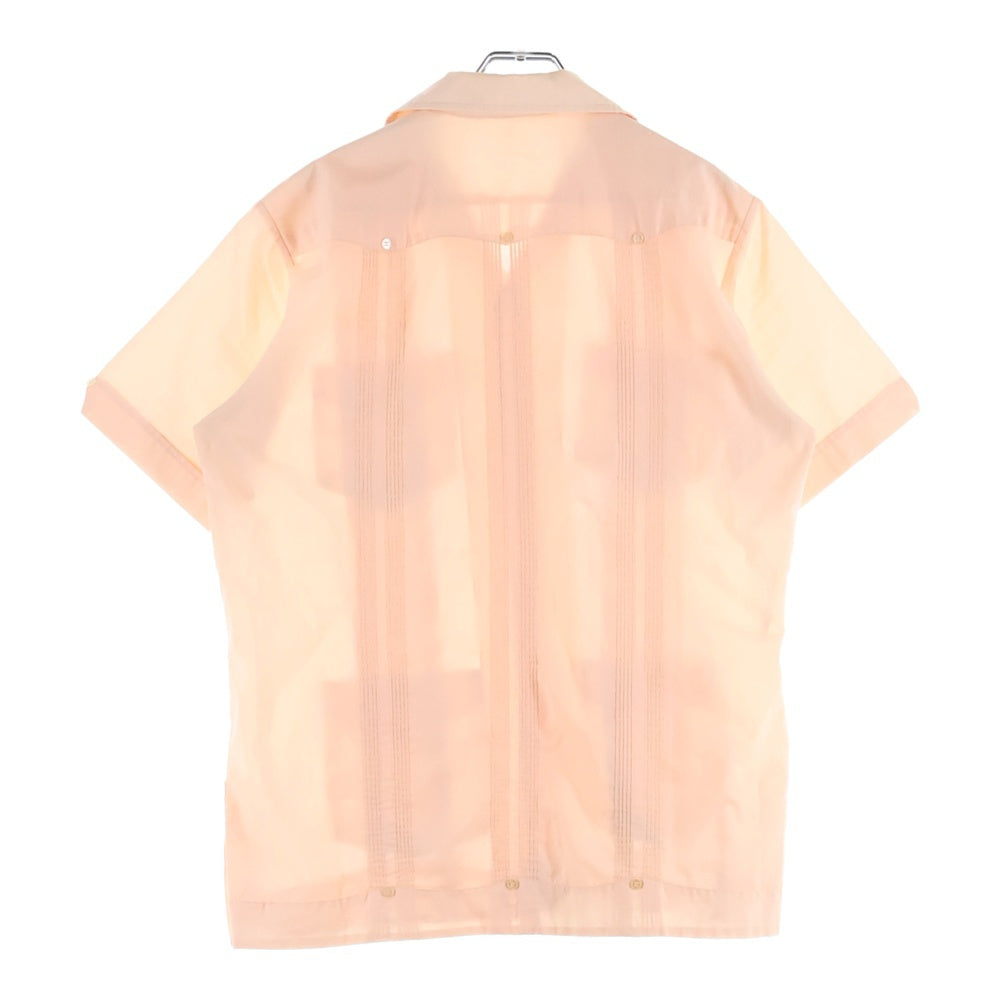 VINTAGE(ヴィンテージ) 80-90S ROMANI ロマーニ オープンカラー 半袖 キューバシャツ オレンジ