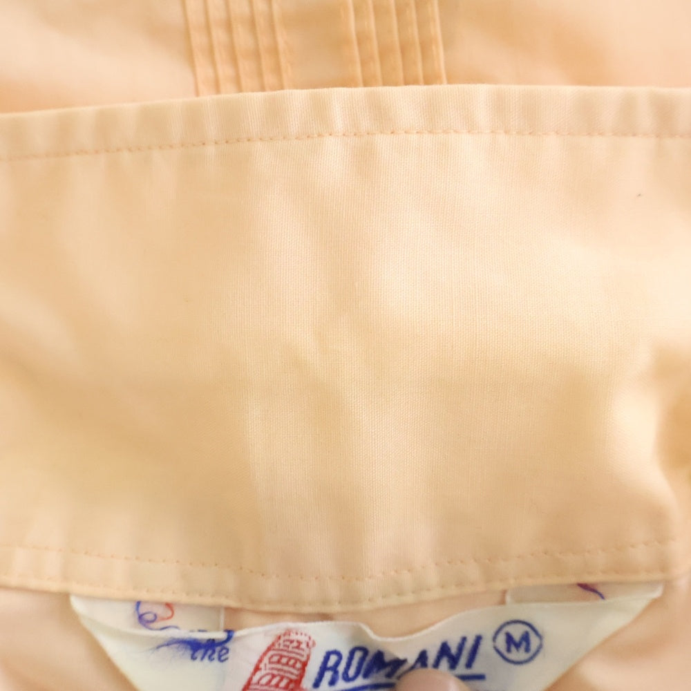 VINTAGE(ヴィンテージ) 80-90S ROMANI ロマーニ オープンカラー 半袖 キューバシャツ オレンジ