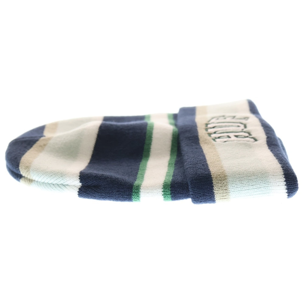 HUF(ハフ) PIERCE BEANIE ピアス ボーダー アクリルニットビーニー ニットキャップ ネイビー/ブルー FA25 BN00176