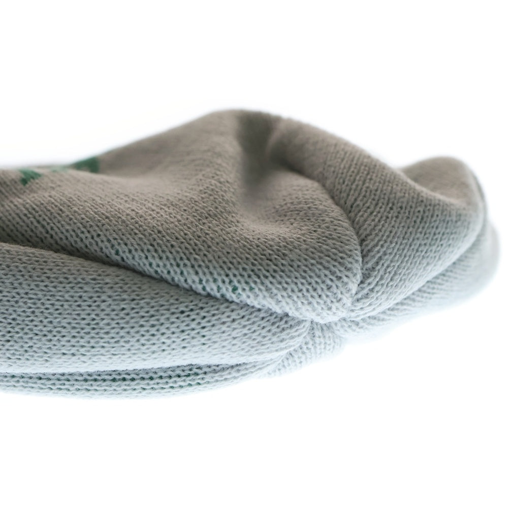 THISISNEVERTHAT(ディスイズネバーザット) SCRIPT-LOGO NO CUFF BEANIE スクリプトロゴ ノーカフ アクリルニットビーニー ニットキャップ グレー TN251WHWBE01