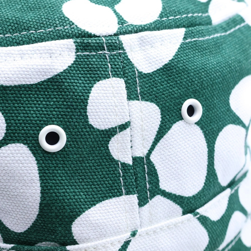 CARHARTT(カーハート) ×MARNI BUCKET HAT マルニ フラワー コットン バケットハット 帽子 グリーン/ホワイト IO31294
