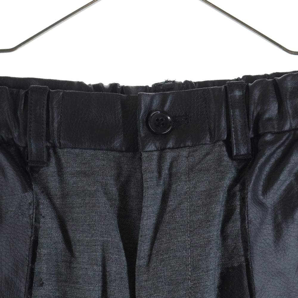 TAAKK(ターク) 22AW TAILORED RIDERS PANTS 切替デザイン テーラードライダースパンツ ブラック/グレー TA22AW-PT055