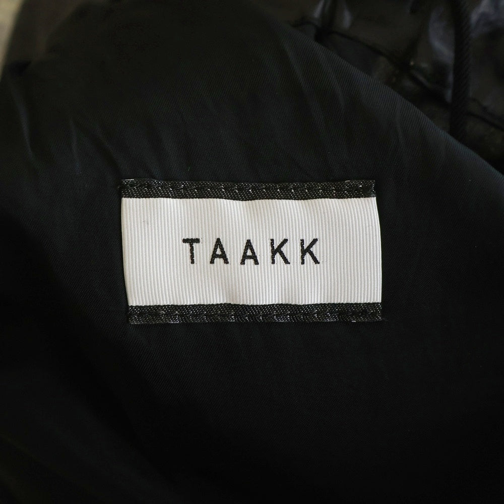 TAAKK(ターク) 22AW TAILORED RIDERS PANTS 切替デザイン テーラードライダースパンツ ブラック/グレー TA22AW-PT055