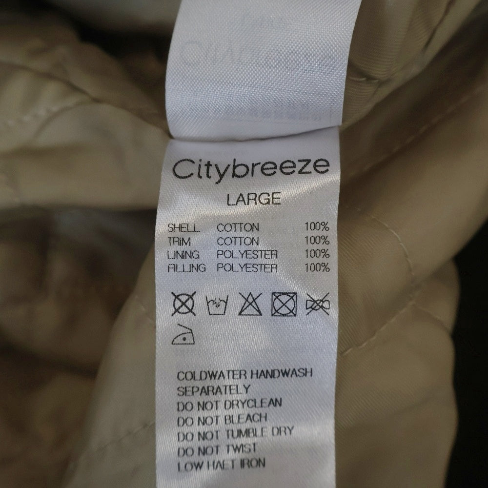 NO BRAND(ノーブランド) CITYBREEZE シティーブリーズ コーデュロイカラー 中綿 コットン ワークジャケット カバーオール ベージュ CUG3JK02