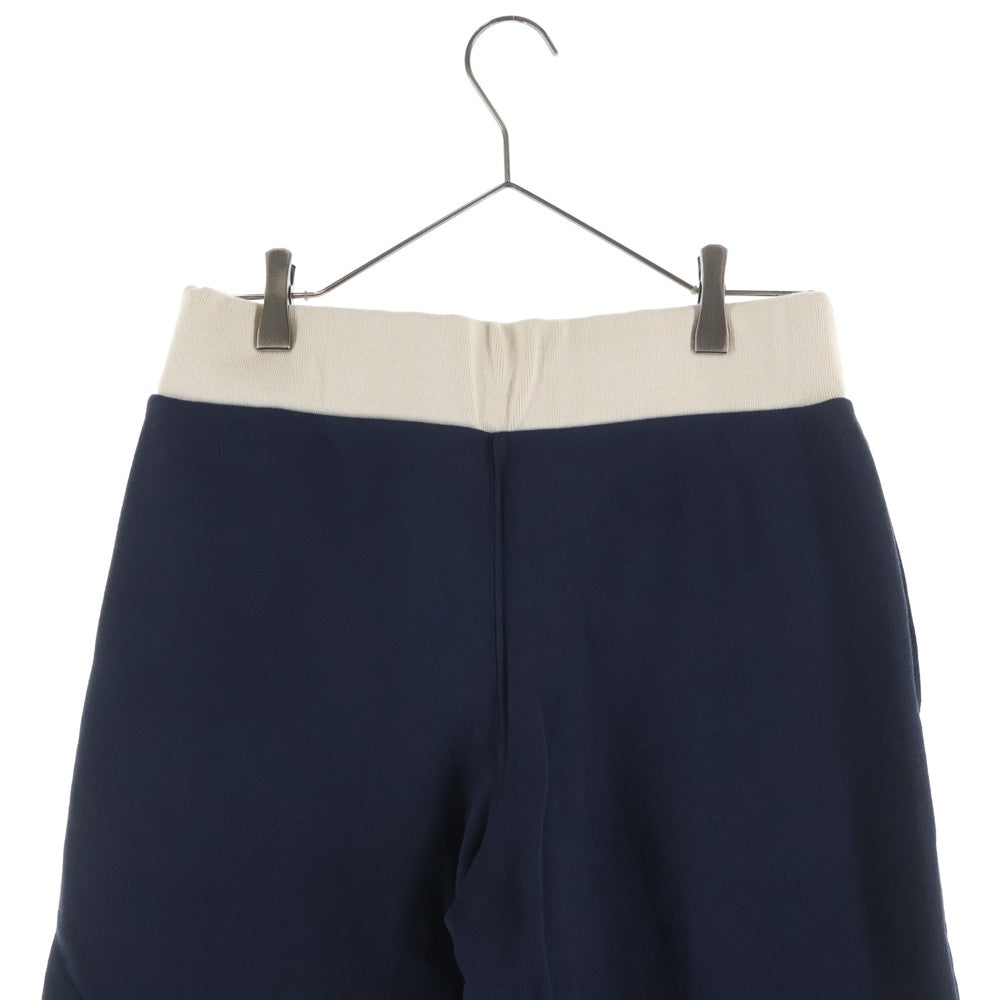 Mardi Mercredi(マルディメクルディ) CLOVERMARDI クローバー刺繍 コットン スウェットパンツ ネイビー レディース