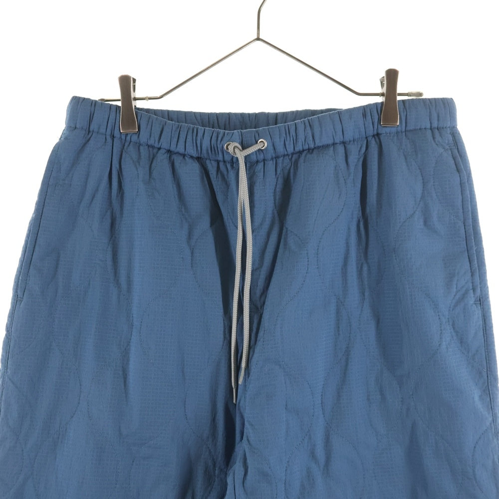 NO BRAND(ノーブランド) WHIMSIC(ウィムジック)NYLON RIPSTOP QUILTING PANTS ナイロンリップストップキルティングパンツ ブルー KAZ2022402A0001 レディース